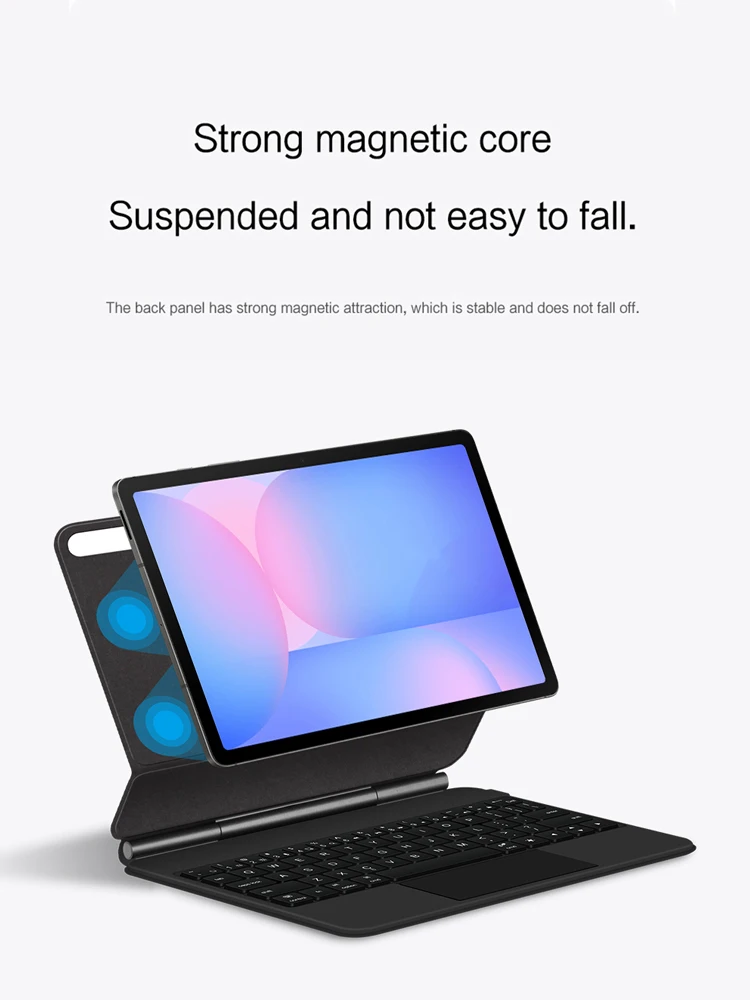 Clavier magique pour Samsung Galaxy Tab S10 FE 10.9 X520 X526, étui pour Tab S7 S8 S9 FE 11 pouces S10 Lite, couverture intelligente Folio multi-touch
