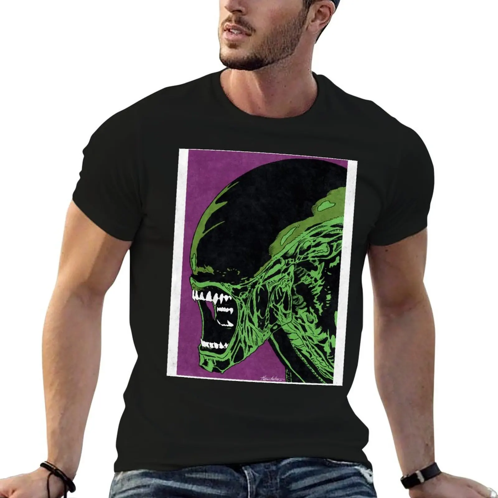 

XENOMORPH - Alien (Pop Art) T-Shirt funny t shirts dark humor man t shirts graphic T-Shirt