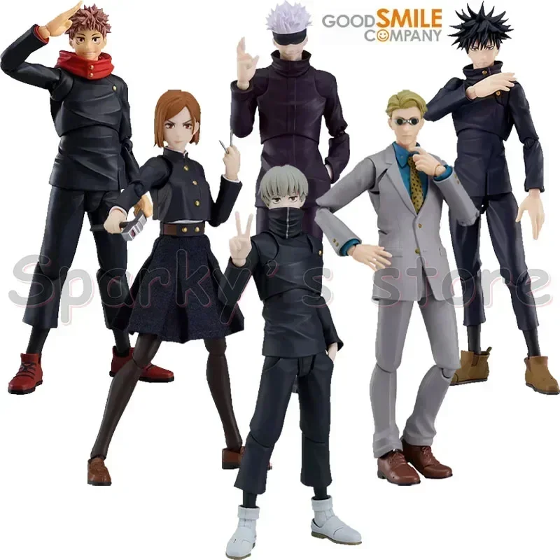 GSC Original Figma Jujutsu Kaisen Anime Figure Itadori Yuji Gojo Satoru Fushiguro Megumi Action Figure Toys for Kids Gifts Model