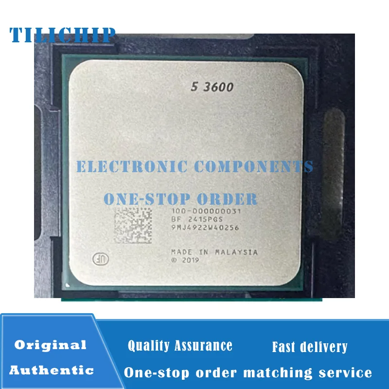 R5 3600  Six Core Twelve Thread 3.6GHz 7NM 65W L3=32M Socket AM4 CPU Processor