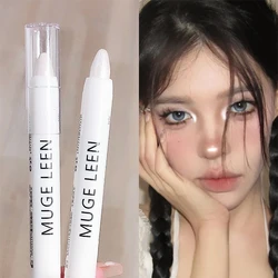 Penna per Eyeliner bianca opaca occhi schiarenti evidenziatore per la testa ombretto Stick matita per baco da seta sdraiato impermeabile cosmetico coreano