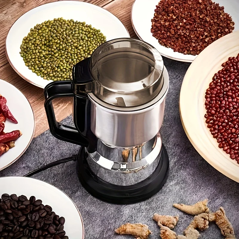 Coffee and Grain Grinder - Powerful Household Small Appliance for Freshly Ground Beans and Grains Turkish coffee maker