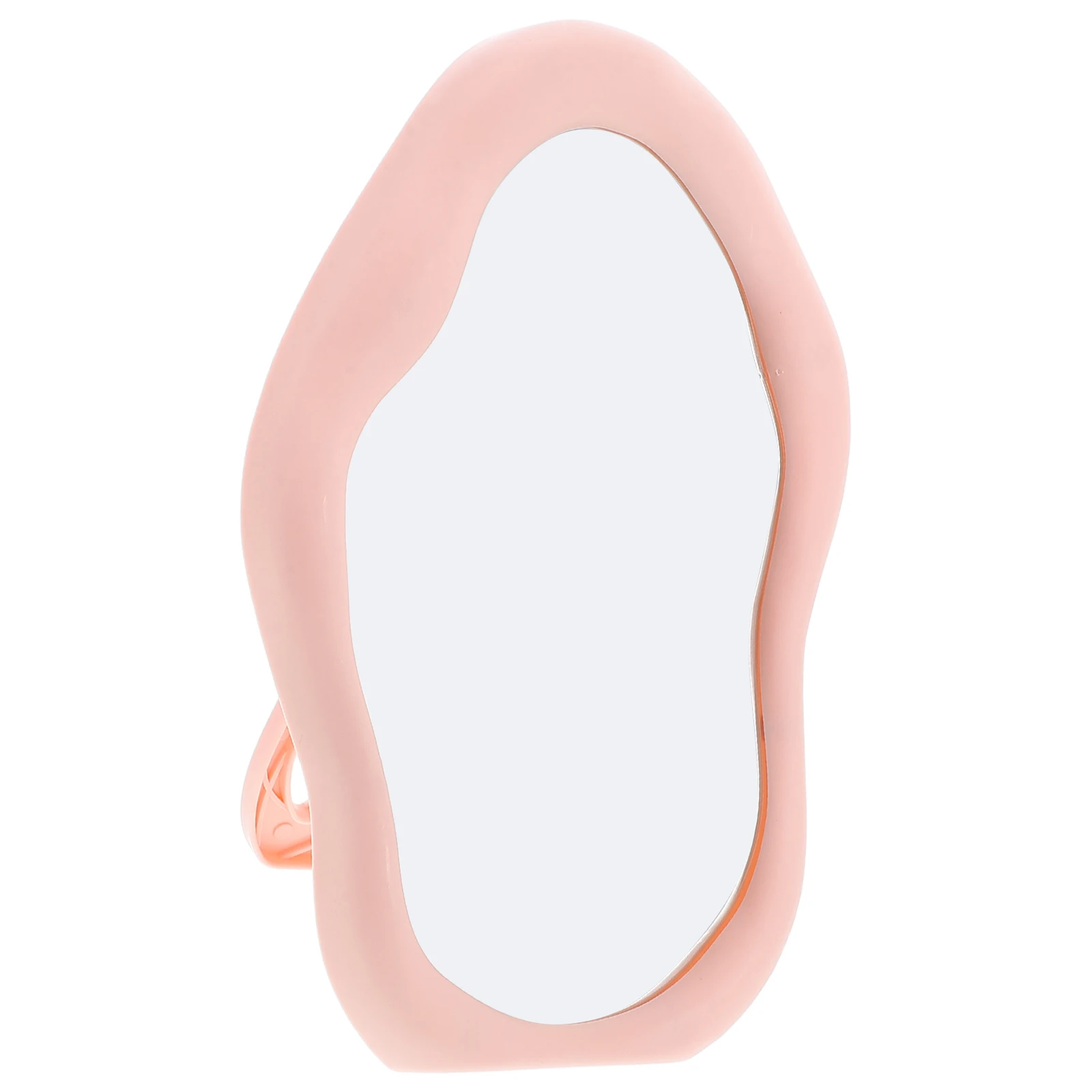 

Vertical Hanging Makeup Mirror Cloud Frame Pink St Foldable Tabletop Vanity Desk Decor Travel Portable Modern Space Saving High