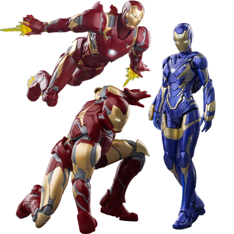 Morstorm E-model Iron Man Action Figures Mk50 49 46 85 Spiderman Model Kit Anime Figure 1/9 Scale Assembly Figurine Toys Collect