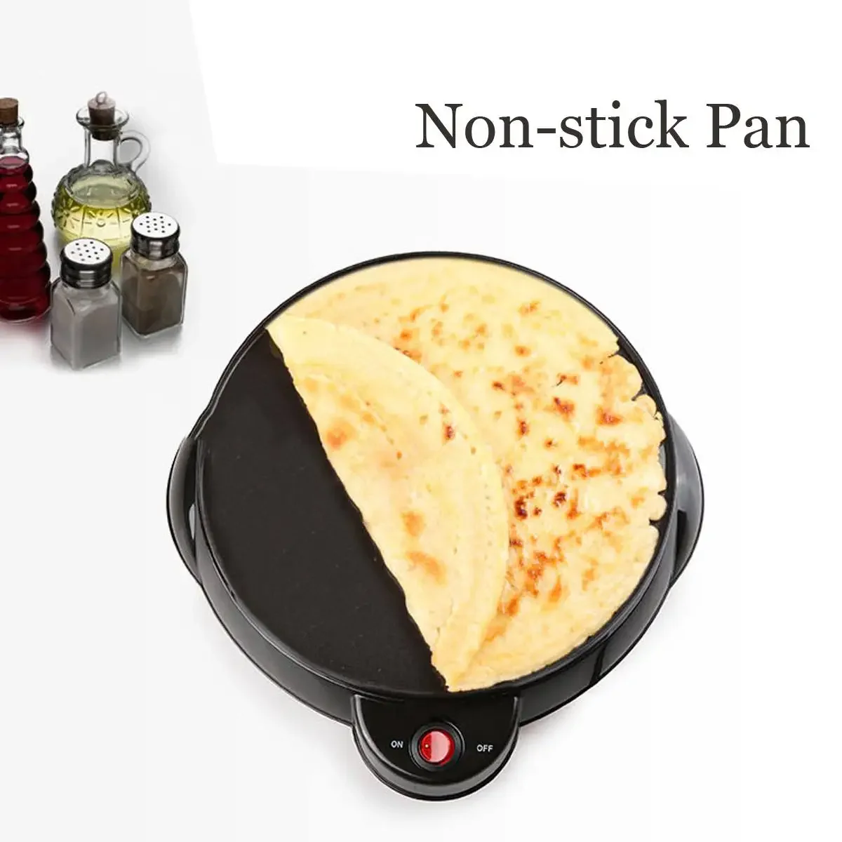 650W 23CM Electric Crepe Maker Pizza Pancake Making Machine Non-Stick Griddle Baking Pan Household Kitchen Cooking Tools 220V