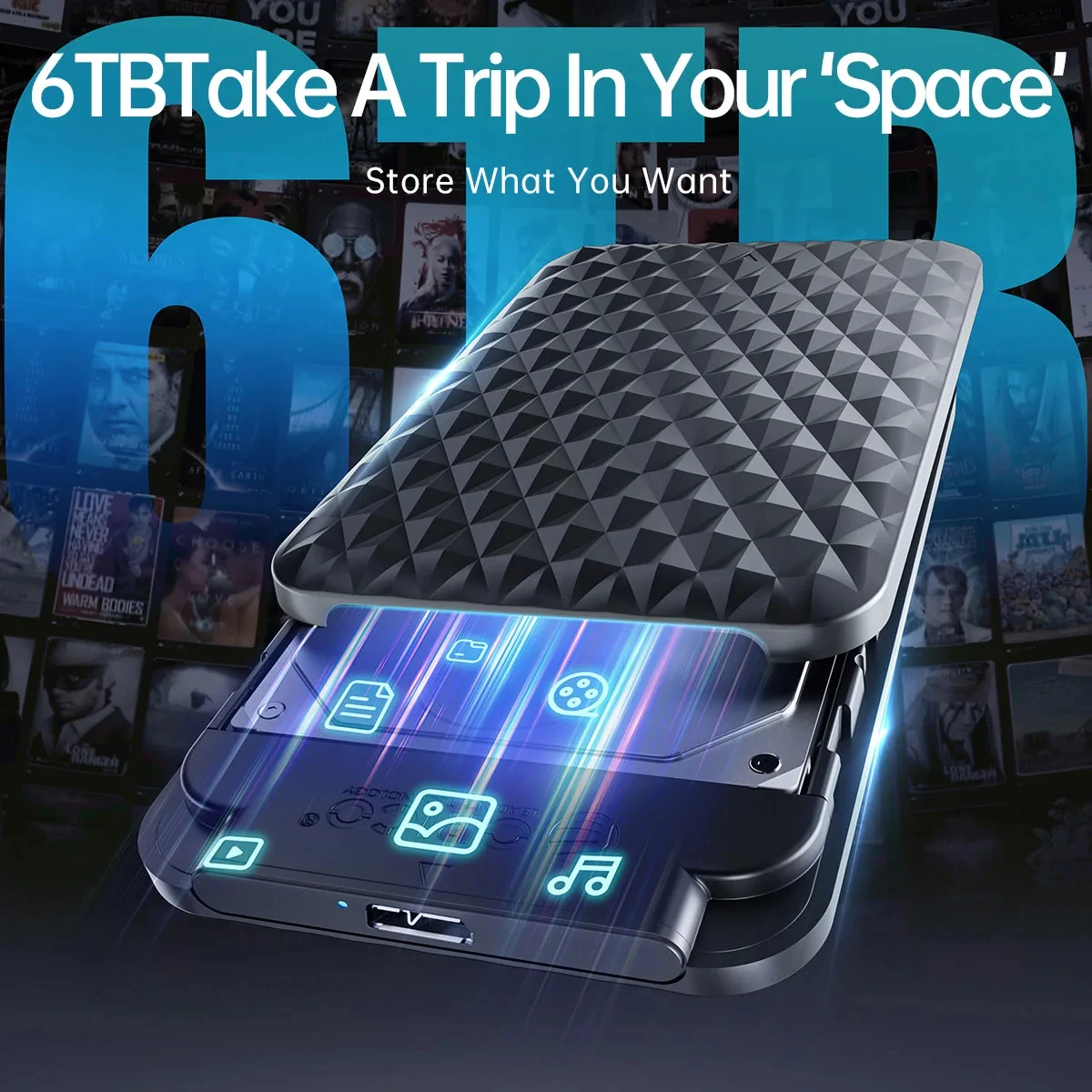 ORICO 2.5 Inch HDD SSD Enclosure USB3.0 5Gbps SATA External Hard Drive Case Fit 7-9.5mm Laptop Disk HD Externo for PC Notebook