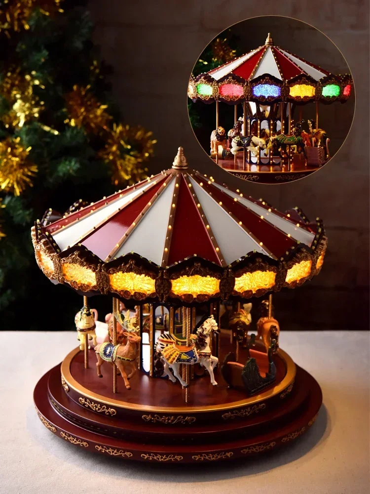 Carousel Eight Music Box Luxury Wind Music Box Girlfriend Birthday Christmas Gift