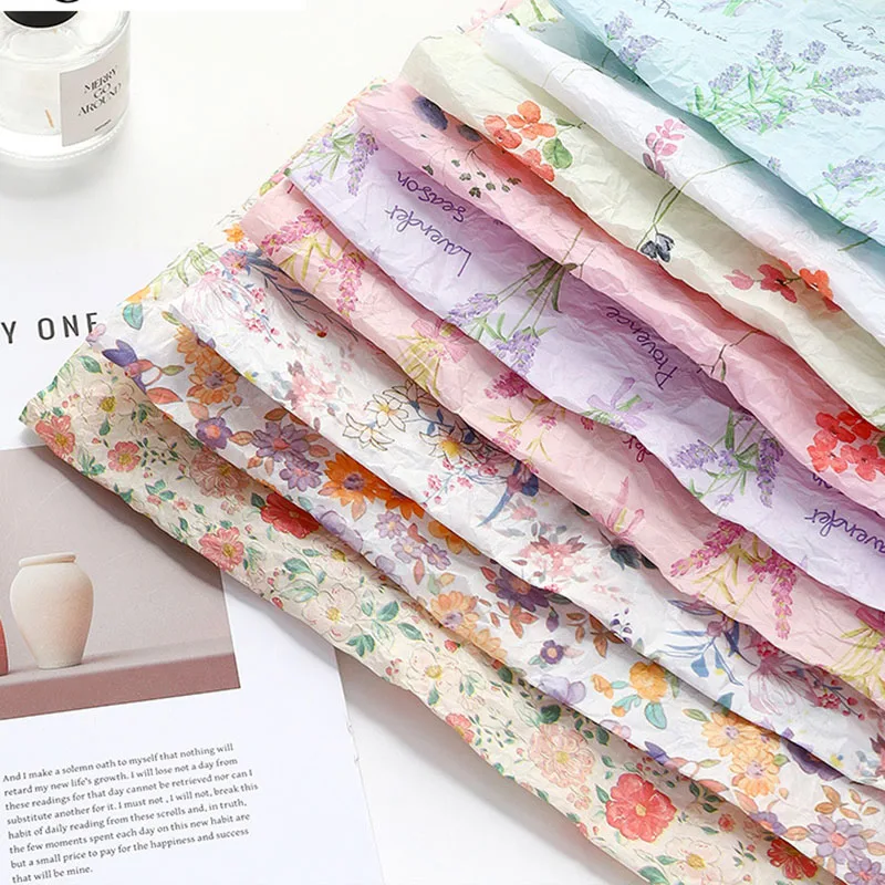 20sheet 50x70cm flower cute patern Paper Tissue papers flower bouquet gift package paper f birthday wedding valentines\'s day