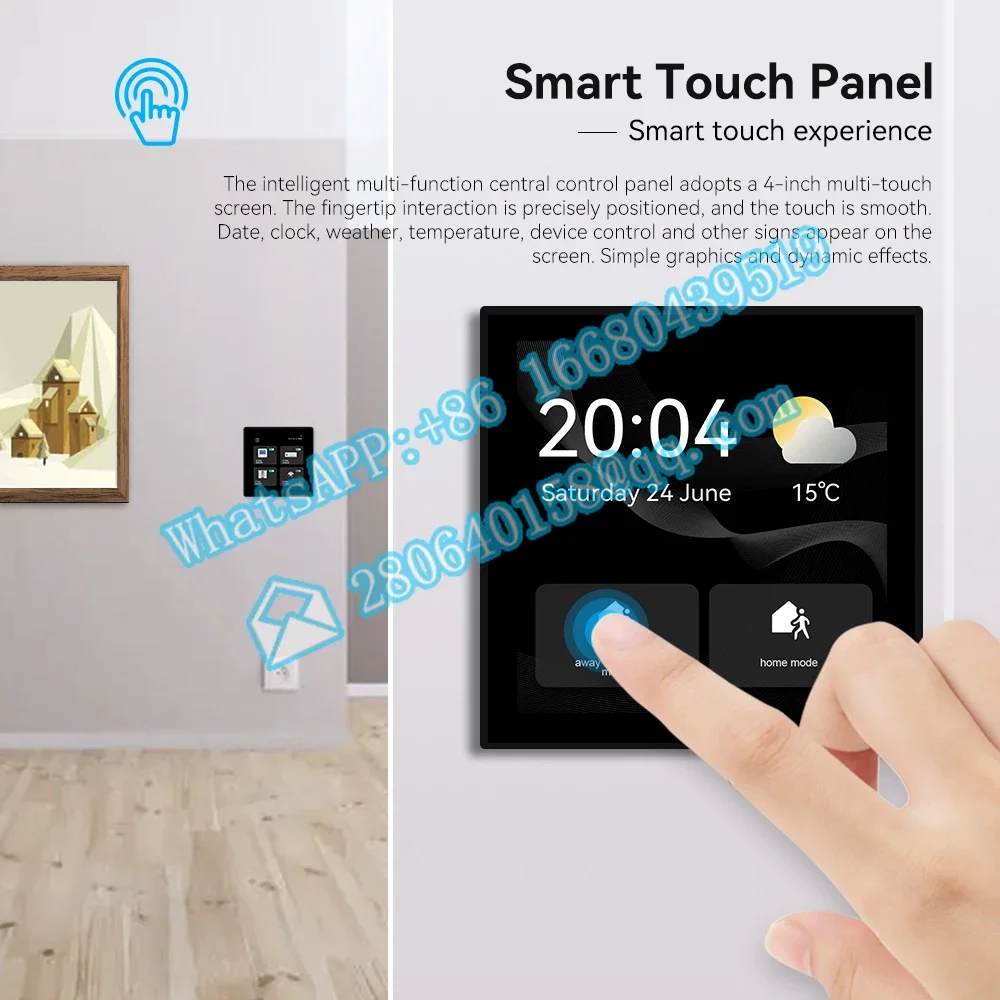 2022 Neuzugang Smart Villa Home Automation Systems Gateway mit ZigBee-Touchscreen-Funktion