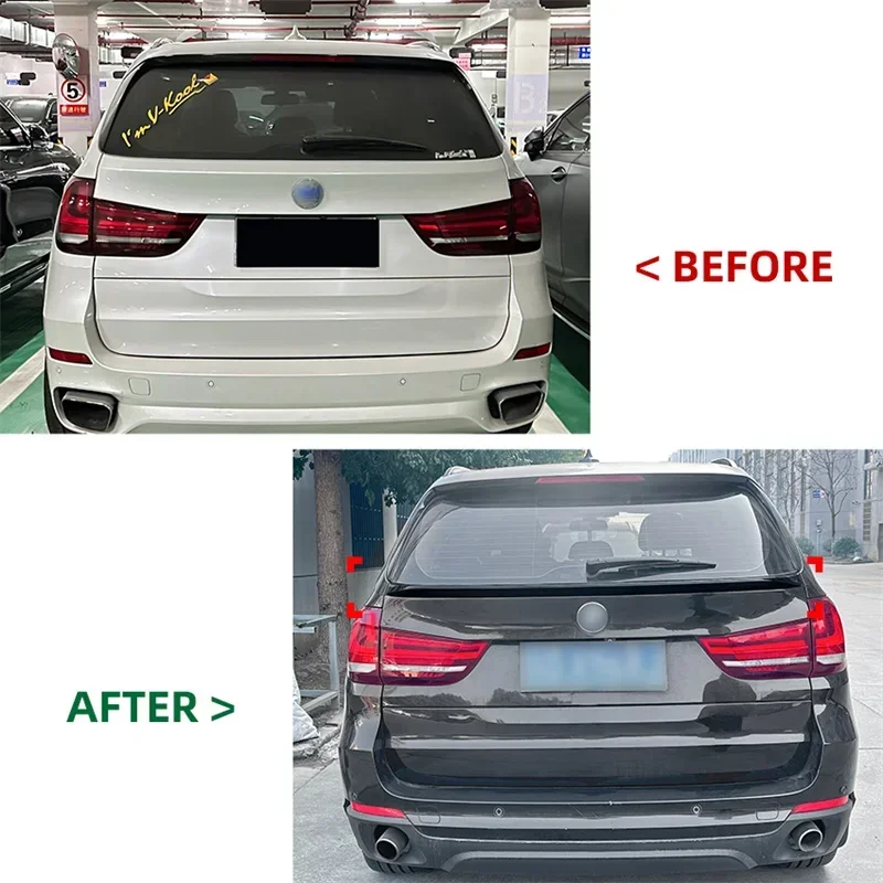 For BMW X5 F15 2014-2018 Rear Top Trunk Roof Spoilers Wind Wing Lid Flap Spoilers Lip Body Kits Tail Tailgate Spoiler Auto Parts