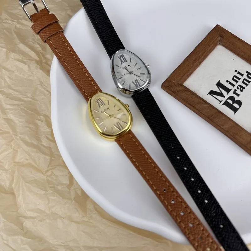 

Дизайнерские брендовые женские кварцевые часы, роскошный подарок, женские часы со змеиной головой, модные наручные часы с кожаным ремешком, женские Montre Femme