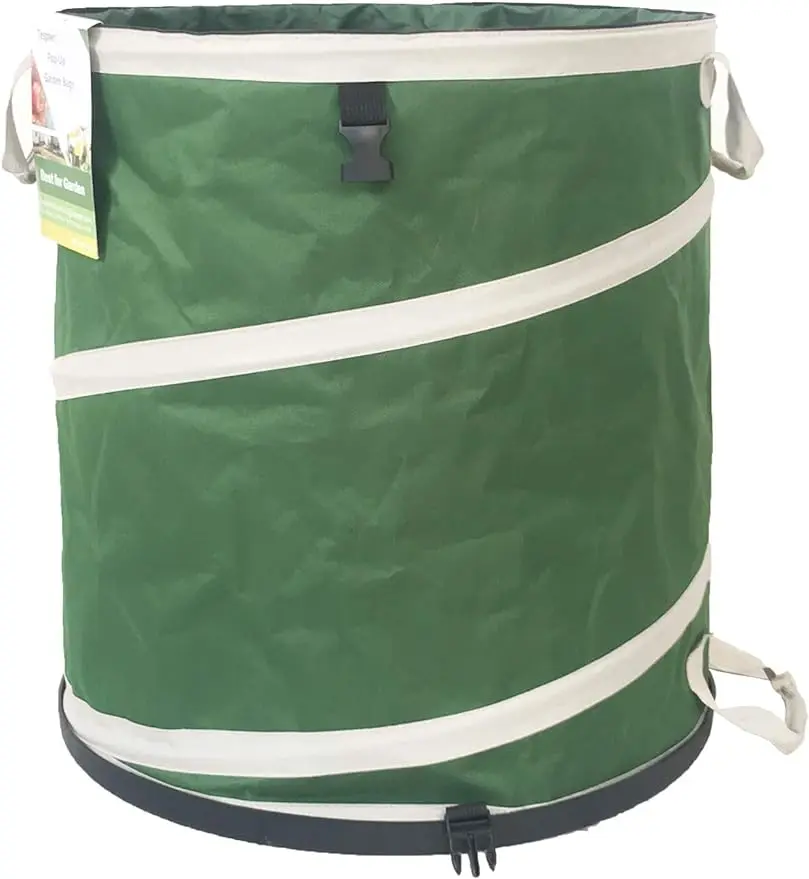 

24 Gallon Collapsible Trash Can Hard-Shell Bottom Yard Garden Bag for Pop-Up Trash CanRV Camping Waste BinRecycle Bin