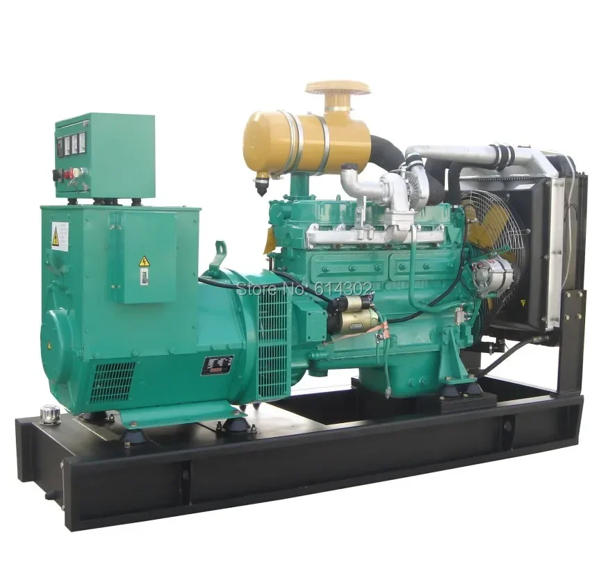 Weichai Ricardo 150kw187.5kw 3 เฟส 50Hz เครื่องกําเนิดไฟฟ้าดีเซลเงียบพร้อมแปรงกําเนิดไฟฟ้ากระแสสลับและฐานการใช้ถัง