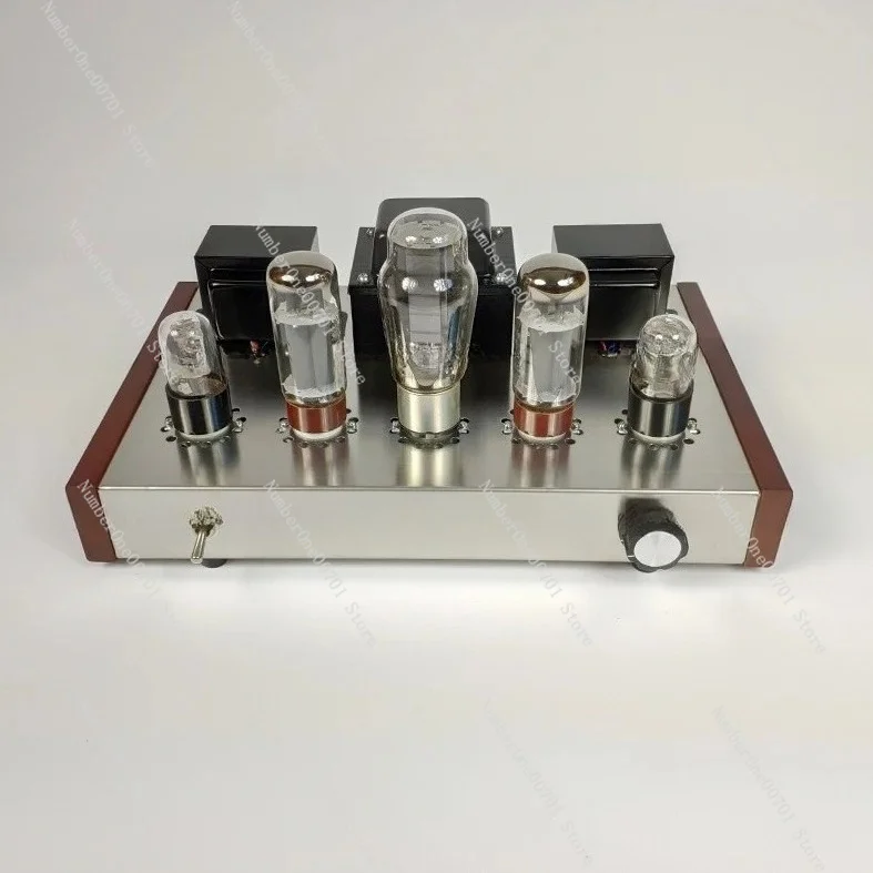 New DIY 6P3P Home Audio Tube Amplifier New Computer Case 6N8P Pure Full Set Tube Amplifier Assembly DIY Kits 8W+8W AC110V/220V