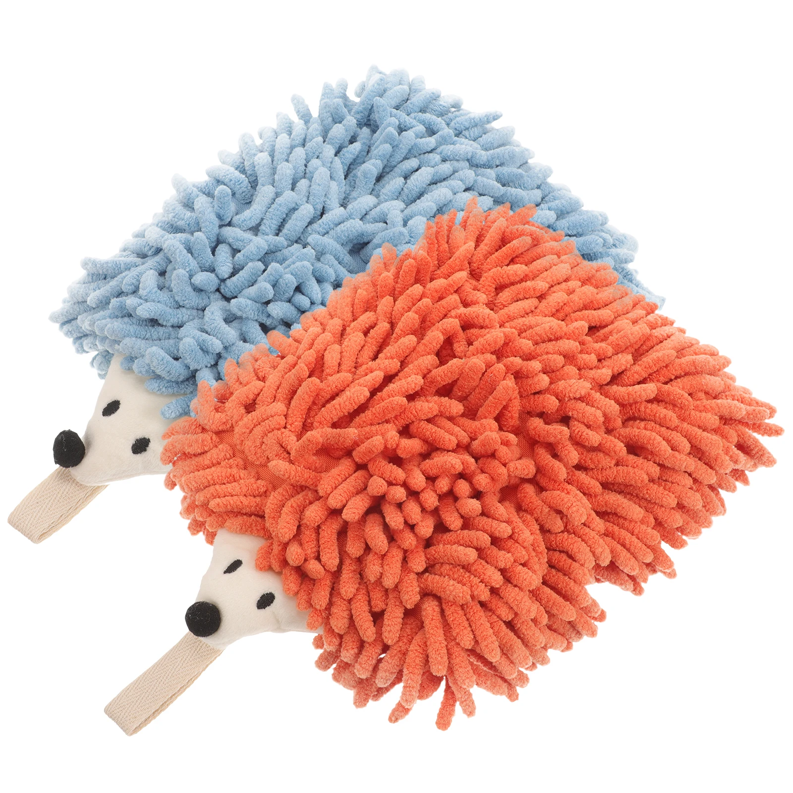 

2Pcs Hand Towel with Hanging Loop Cute Animal Design Highly Absorbent Fast Drying Chenille Towel for Kitchen Bathroom Hand