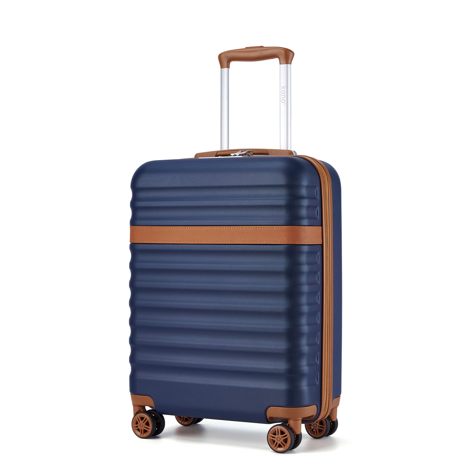 KONO ABS + PC harde koffer met 4 wielen, TSA slot trolley handbagage/koffer (55/65/75cm)