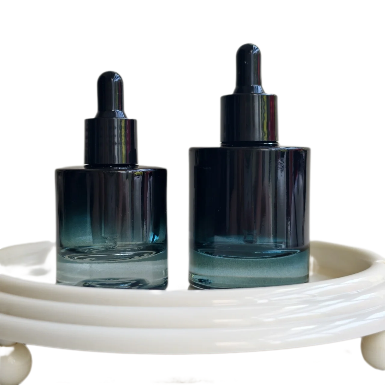 Juice Bottle Dropper - 30ml 50ml Perfume Bottle Gradient Teal
