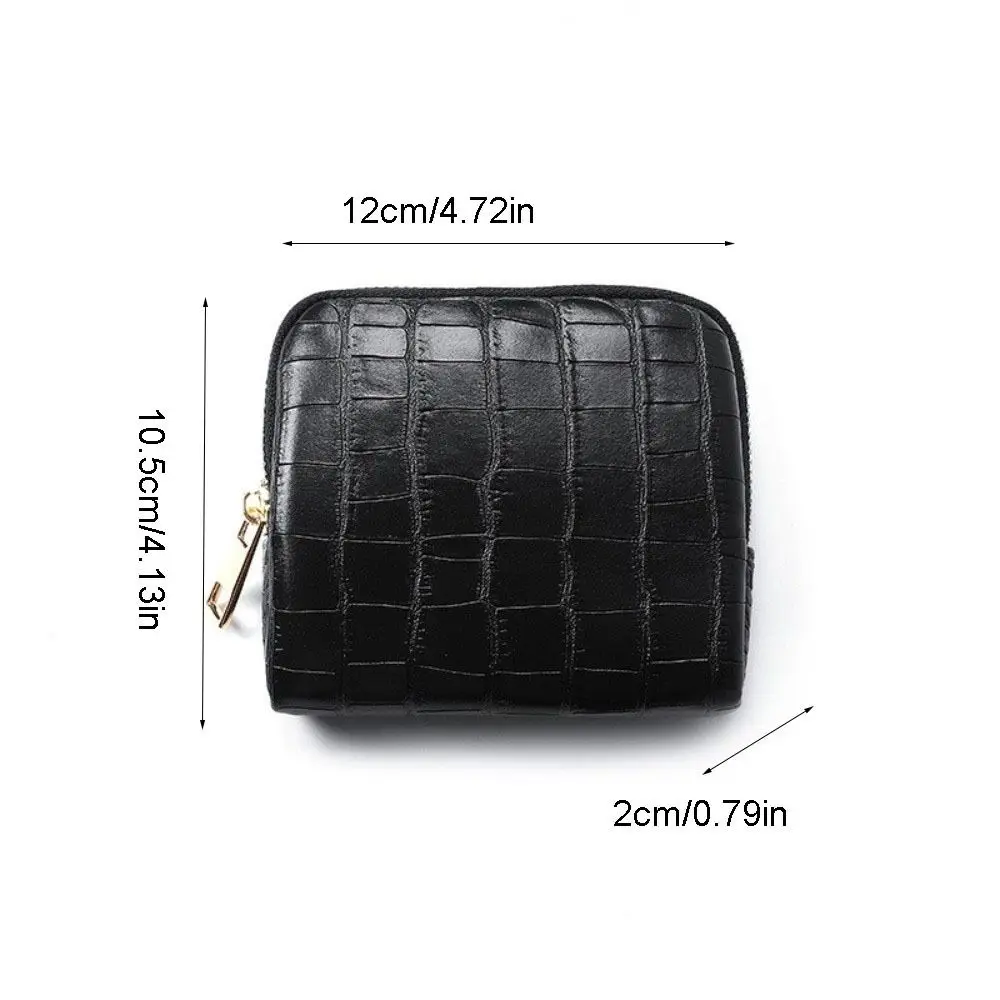 PU Leather Jewelry Packing Bag Solid Color Large Capacity Jewelry Storage Case Organizer Square Mini Cosmetic Bag Earrings
