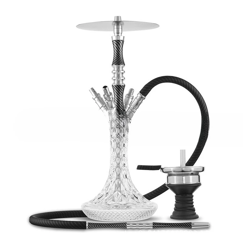 

Medium Carbon Fiber Hookah Aluminum Alloy Wrapped Hookah CRYSTALIA