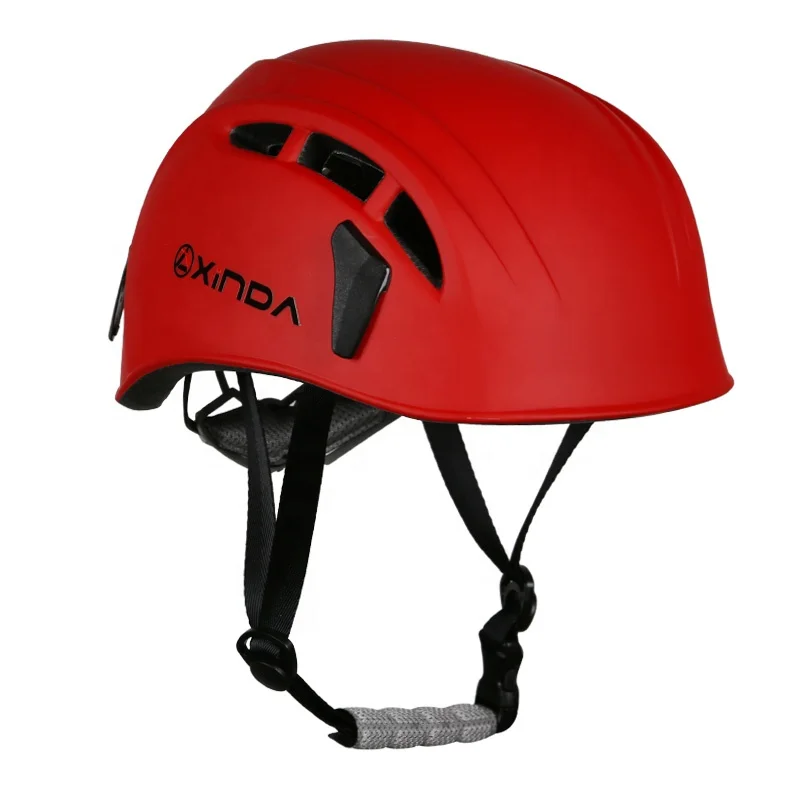 XINDA red ABS CE certified rock climbing helmet