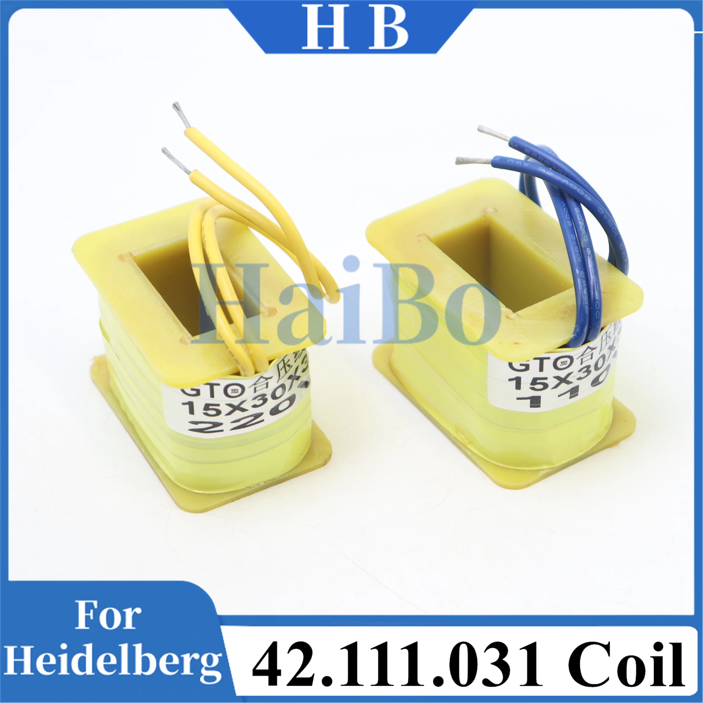 HaiBo Best Quality 42.111.031 110V 220V Coil For  GTO Printing Machine Parts 15x35x35MM