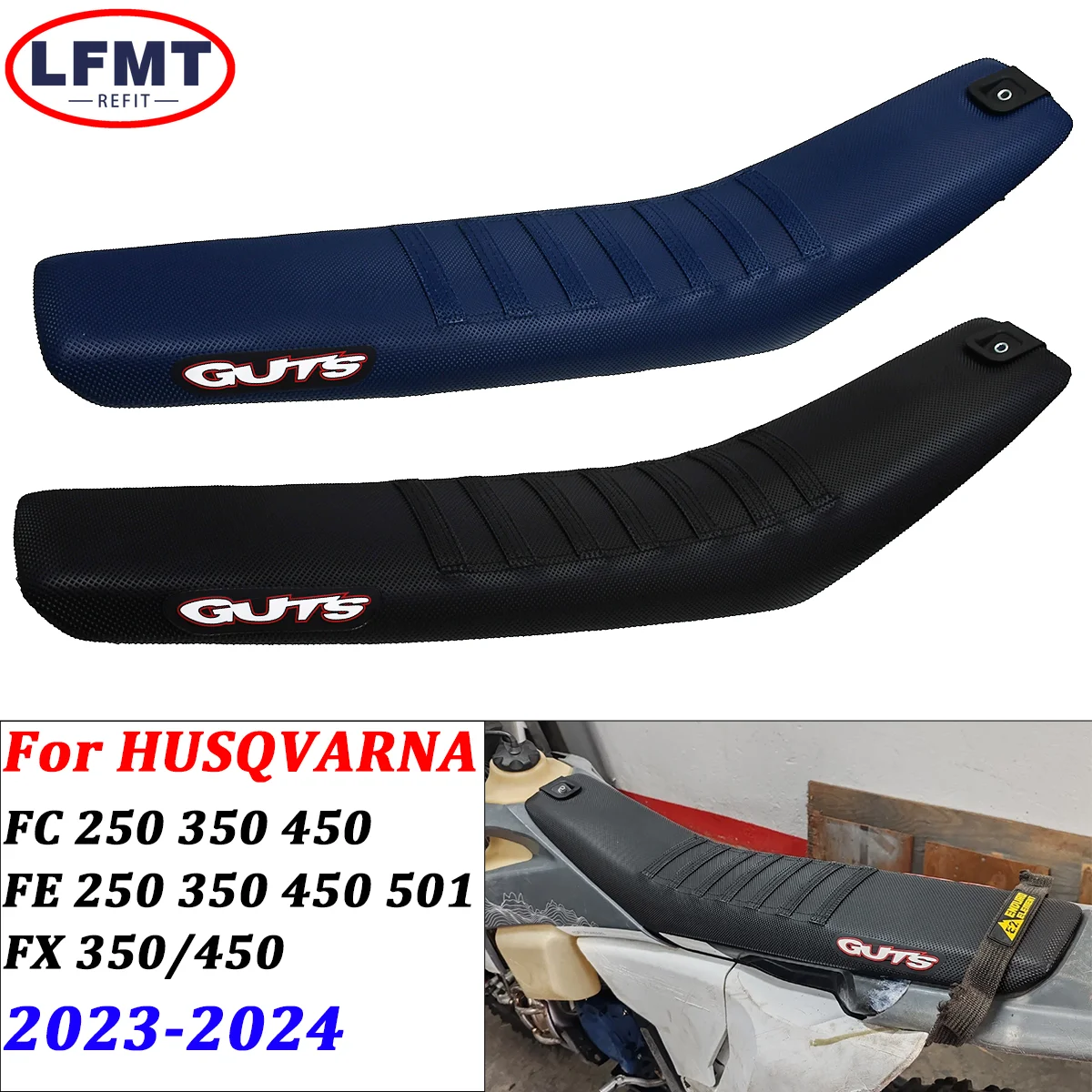 2024 Modified Lowering Seat Cushion Seat Pack For HUSQVARNA FC HERITAGE ROCKSTAR EDITION FE FX FS 250 350 450 Accessories