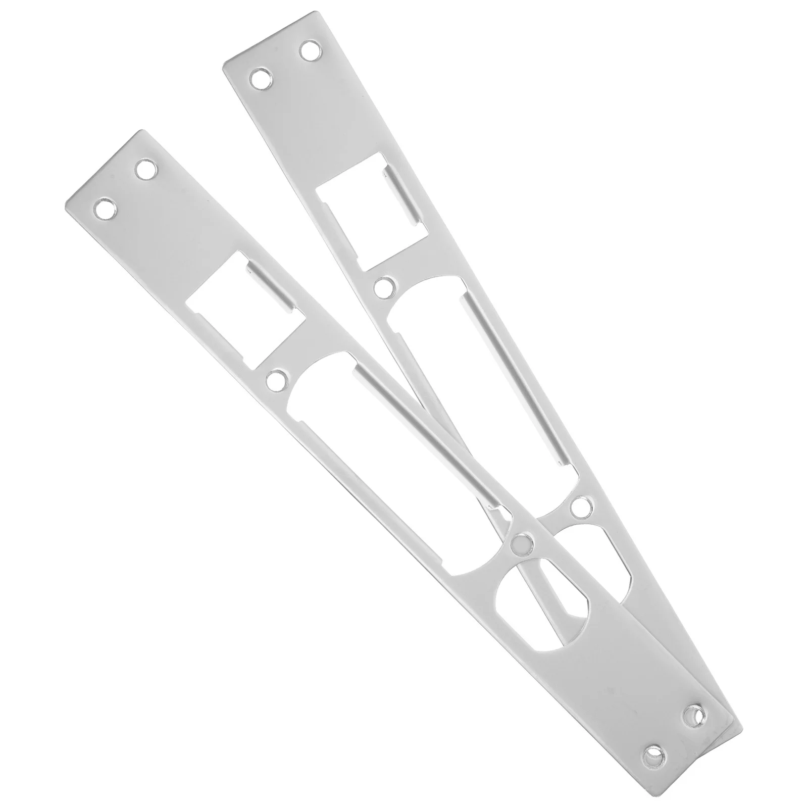 

2pcs Security For Exterior Doors Stainless Steel Deadbolt Cover Reinforcement Oversize Garage Latch Security Door