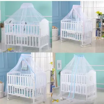 Bebê mosquito net dobrável berço cama dossel do bebê mosquito capa berço rede infantil cama cortina para recém-nascido