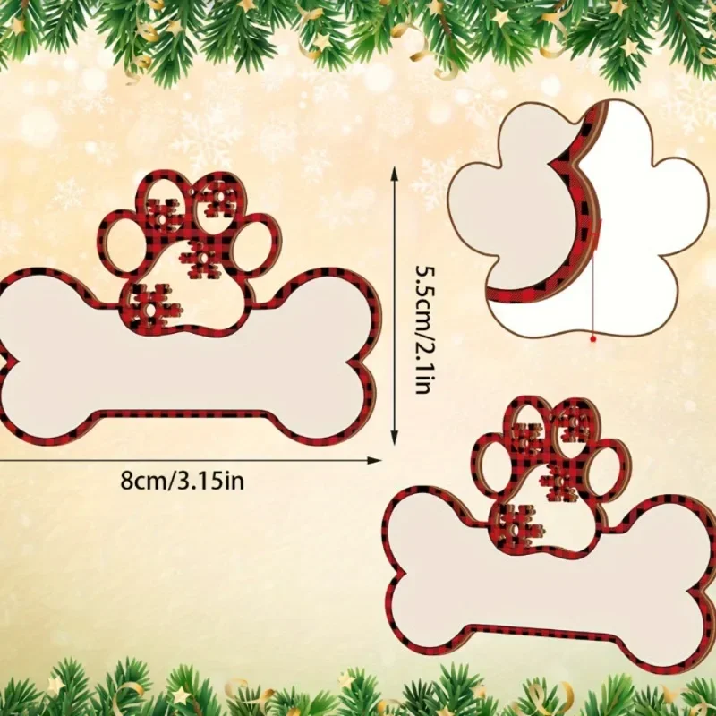 

50 шт. Новейшие высококачественные елочные украшения с именами для собак, рождественские шары-подвески, декор для елки, подарки для питомцев