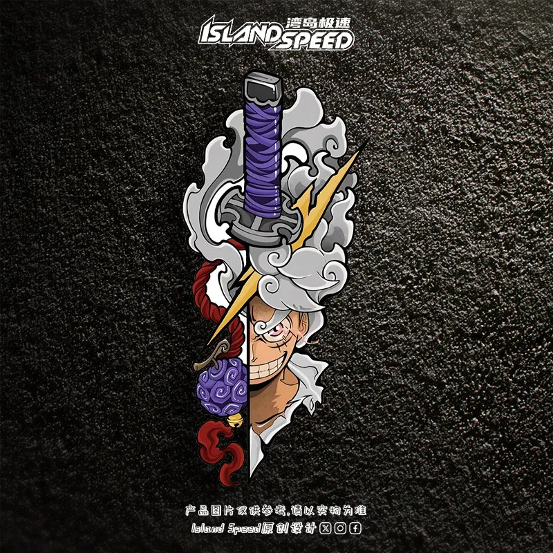 One Piece Anime Character  Creative Stickers Creative Decorative Decals Suitable for Laptops Skateboards Windows Walls