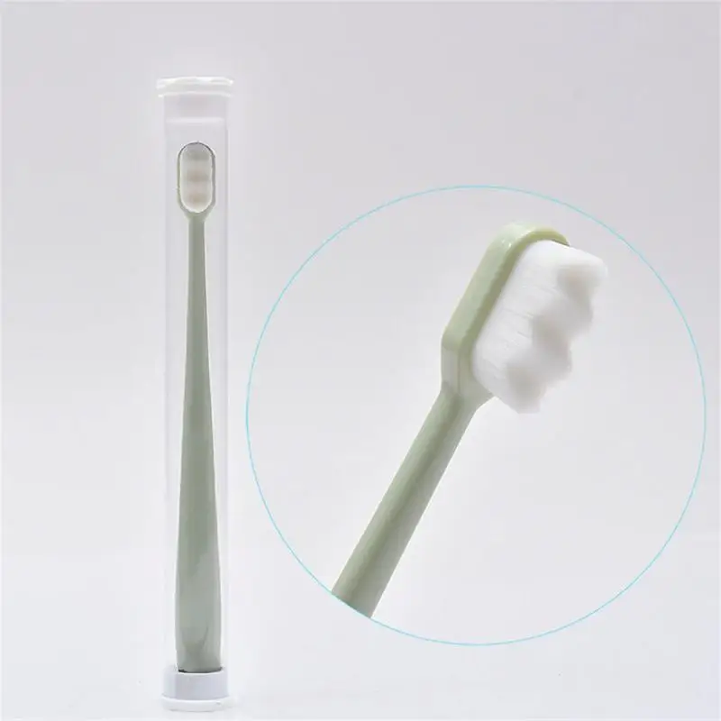 Ultra-fine Soft Toothbrush Million Nano Bristle Adult Tooth Brush Teeth Deep Cleaning Portable Travel Oral Care