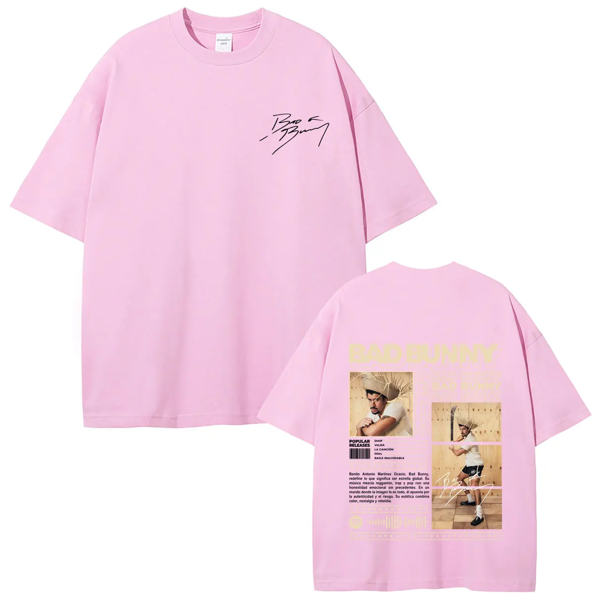 Hot Rapper Bad Bunny T Shirts Debi Tirar Mas Fotos DTMF Merch T-shirt Men Women Hip Hop Fashion Oversized T Shirts Streetwear