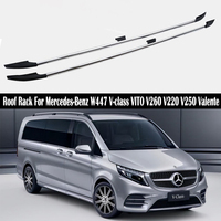 Roof Rack For Mercedes-Benz W447 V-class VITO V260 V220 V250 Valente 2016-2024 Luggage Carrier top Cross bar Rack Rail Boxes