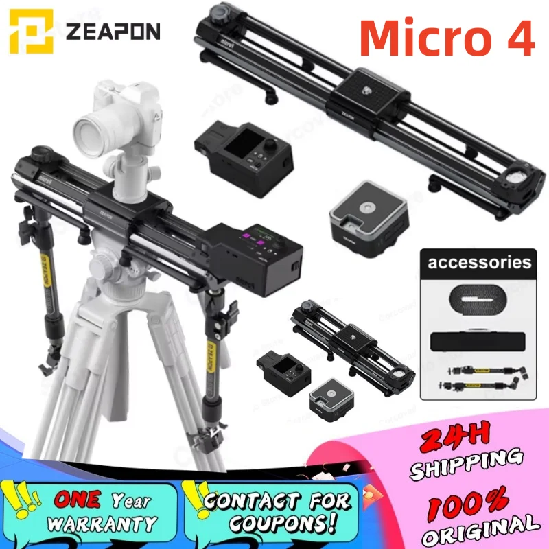 New ZEAPON Micro 4 E500 E700 E1000 M500 M700 M1000 Motorized Slider DSLR Camera Video Double Distance Portable Slider