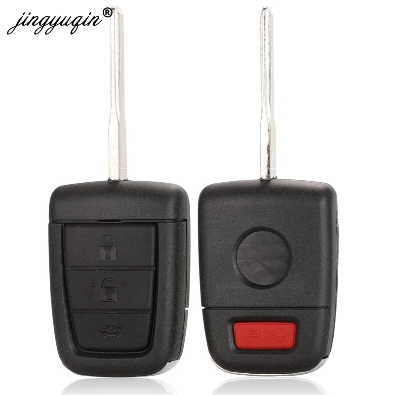 jingyuqin Modified Flip Remote Key Fob Case Shell for Chevrolet Caprice for Holden Commodore VE With 3 + Panic Key 4 Buttons