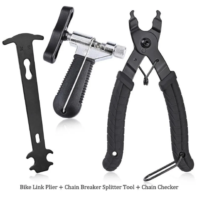 Bicycle chain tool, mountain bike chain caliper,  cutter, chain disassembly tool, magic buckle pliers tool