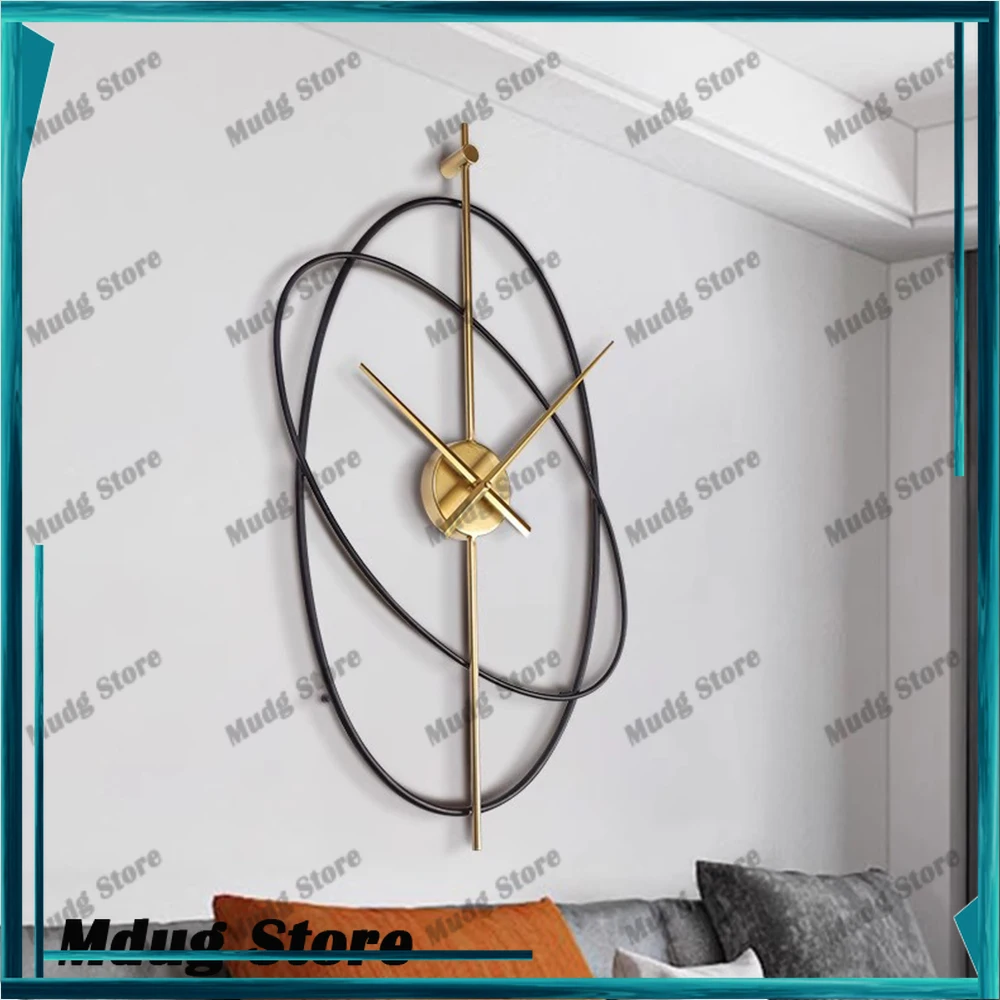 

Classic Minimalist Wall Clock Living Room Big Bedroom Designer Wall Clock Living Room Retro Montre Murale Salon Home Furniture