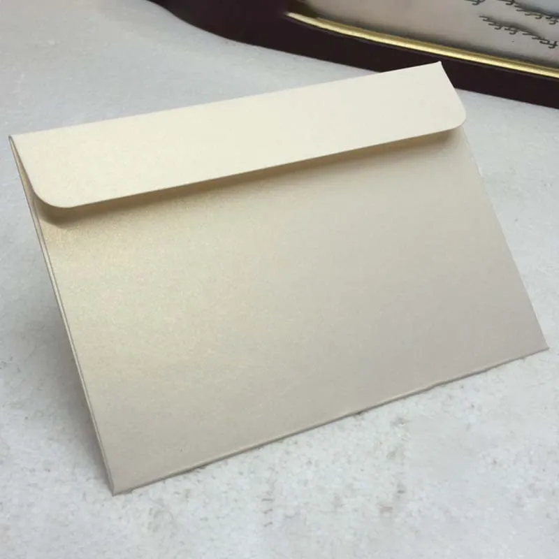 50pcs/lot 17.5x12.5CM Blank Envelope Pearl Paper Envelope for Wedding Party Invitation Greeting Cards Gift Envelopes Customized