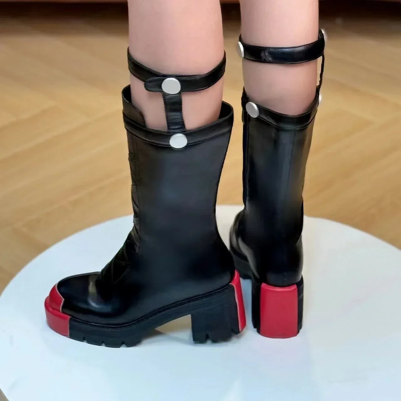 New 2025 Game Zenless Zone Zero Corin Wickes Cosplay PU Leather Shoes Adult Women Shoe Uniform High Heels Boots Halloween Prop