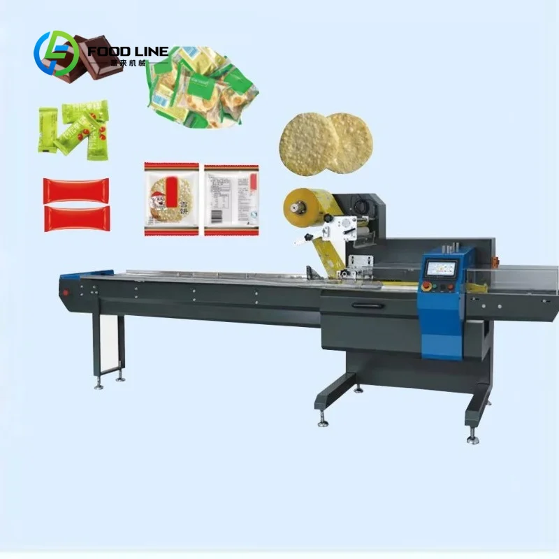 Customized Fully Automatic Small Rotary Pillow Packing Machine, Suitable for Independent Packaging of Candy and Hard Candy