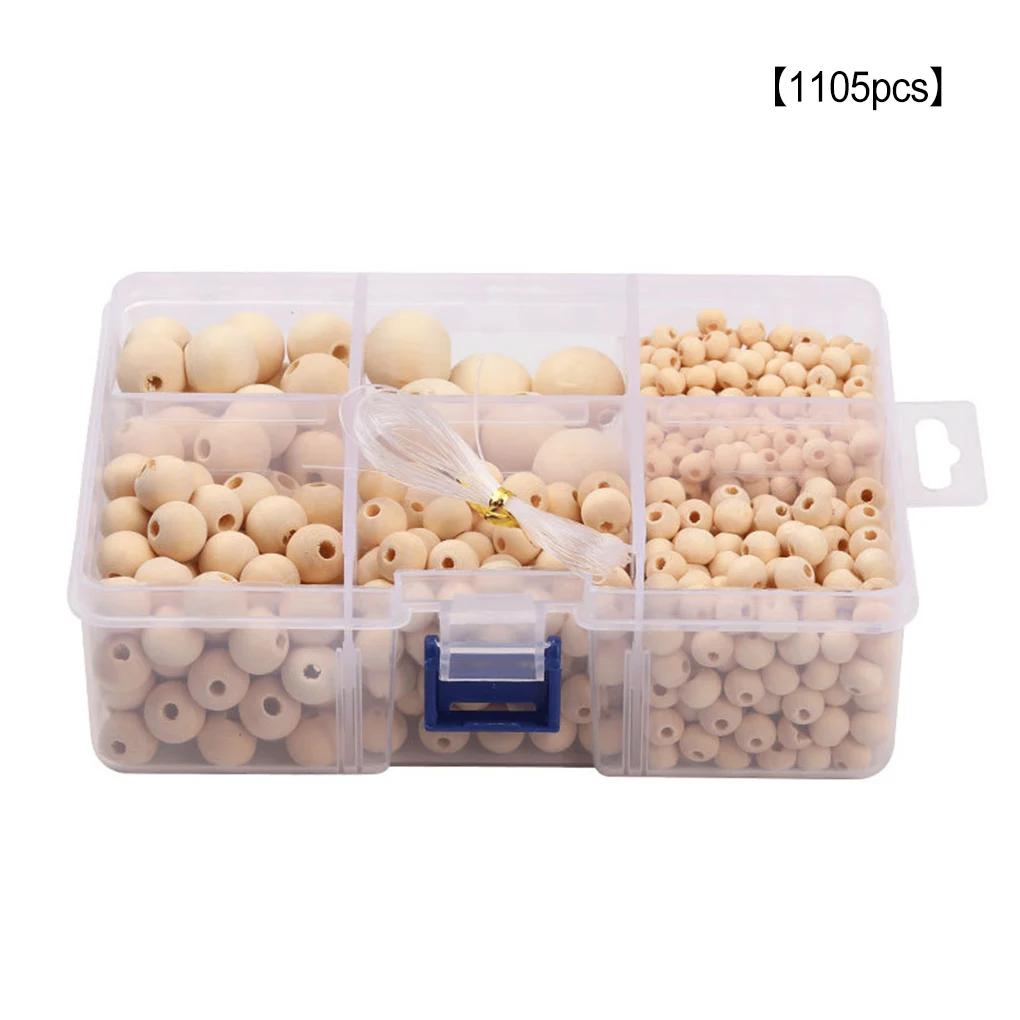 

Round Beads Jewelry Making Charms Bead Set Handmade Loose Spacer Ball