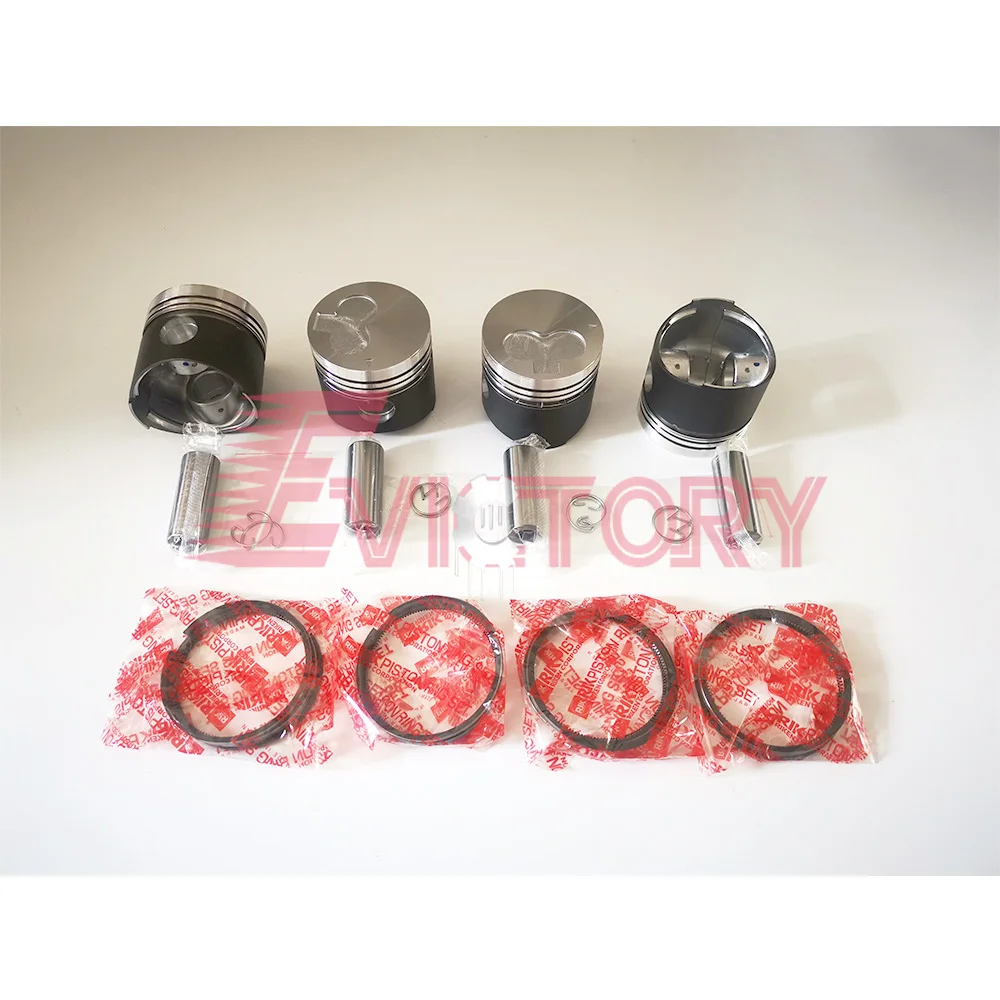 For K4E rebuild kit engine parts piston + ring + gasket + bearing overhaul kit