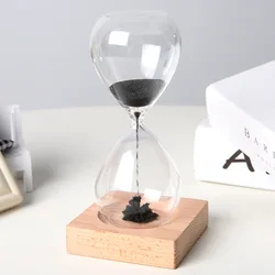 Reloj de arena magnético para el hogar y la Oficina, decoración de escritorio, temporizador de arena, reloj de arena creativo, reloj de recuerdo de moda, regalo exquisito