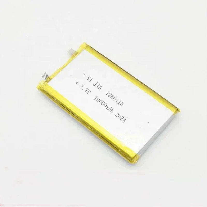 1260110 Rechargeable Big Lipo 3.7 V 10000mAh Charging Ternary Lipo Lithium Polymer Battery Real Capacity For Power Bank