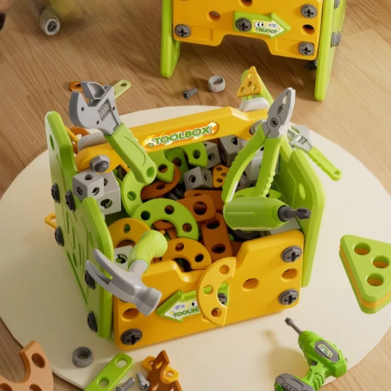Trapano Elettrico Giocattolo per Bambini, Set di Attrezzi per Riparazioni con Cacciavite, Regalo per Bambini di 1 2 3 Anni, Gioco Multifunzionale per Sviluppare Abilità Manuali