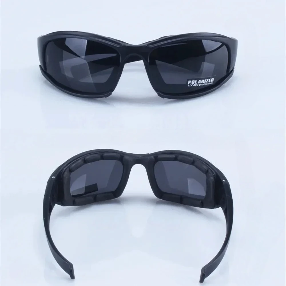 Military Polarized Sunglasses - Bullet-Proof Airsoft Goggles with Smoke Lens for Motorcycle Cycling