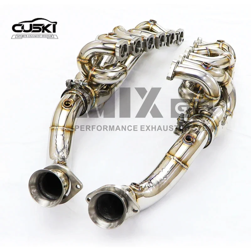 Stainless Steel High Flow Pipe Racing Performance Exhaust Headers Premium Exhaust Manifolds for 2006-2008 Ferrari 599, 6.0T