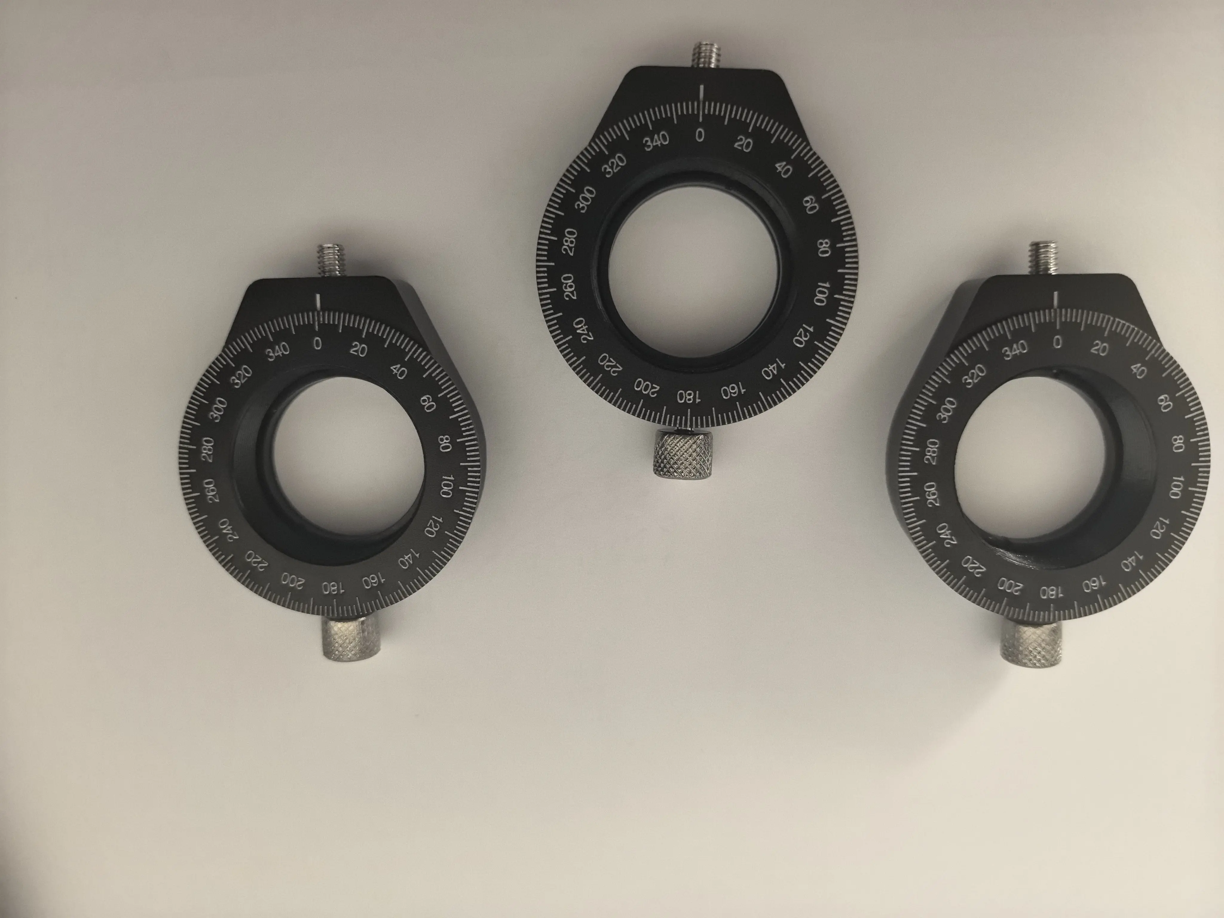 Polarizing Filter Optical Element Frame Wave Plate Base with Scale for Manual Rotation
