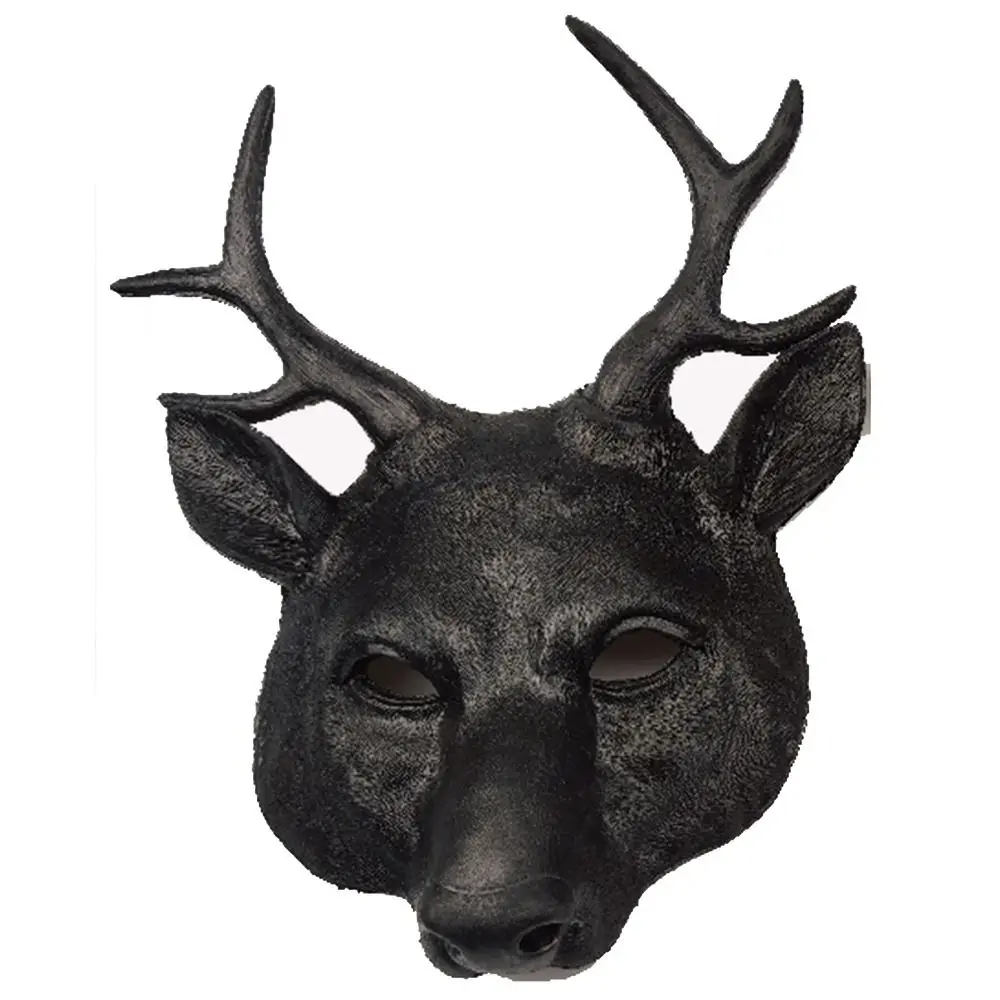 

Props Anime Cosplay Pros Masquerade Mask Costume Party Supplies Halloween Mask Kabuki Kitsune Mask Animal Mask Deer Head Mask