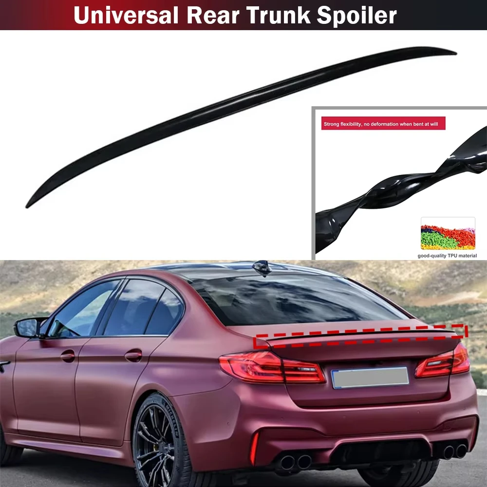 

Universal Car Rear Wing Lip Trunk Spoiler Extension Lid For BMW 3/5 Series E90 F10 F30 G02 G30 525i 530i X3 X4 M5 Rear Spoiler